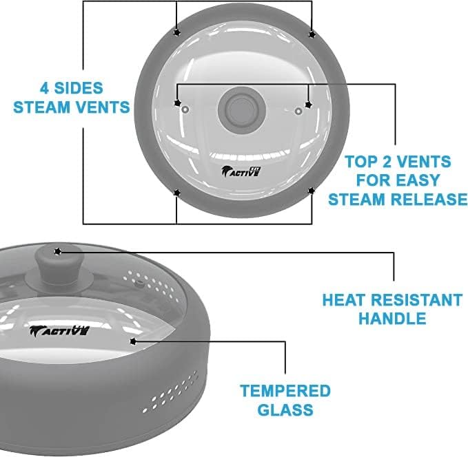 Microwave Cover for Food Large (Gray)