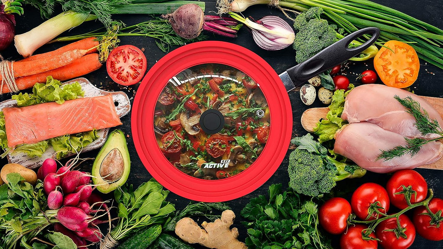 Universal Lid for Pots and Pans (Red)