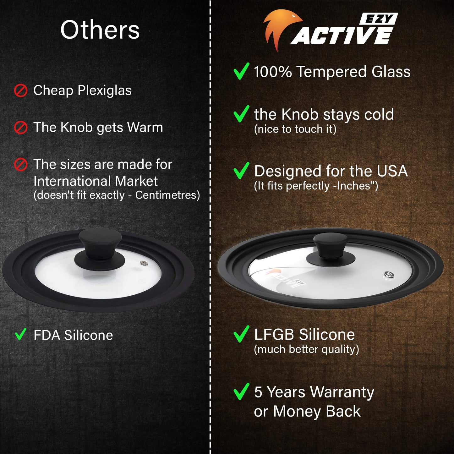 Universal Lid for Pots and Pans (Black)