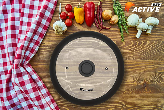 The Microwave Cover for Food: EZY ACTIVE’s Top-Notch Silicone and Glass Splatter Guard Lid
